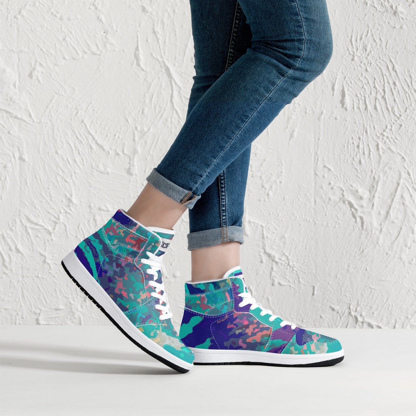 Almost Blue - Macr.in (High-Top Leather Sneakers)
