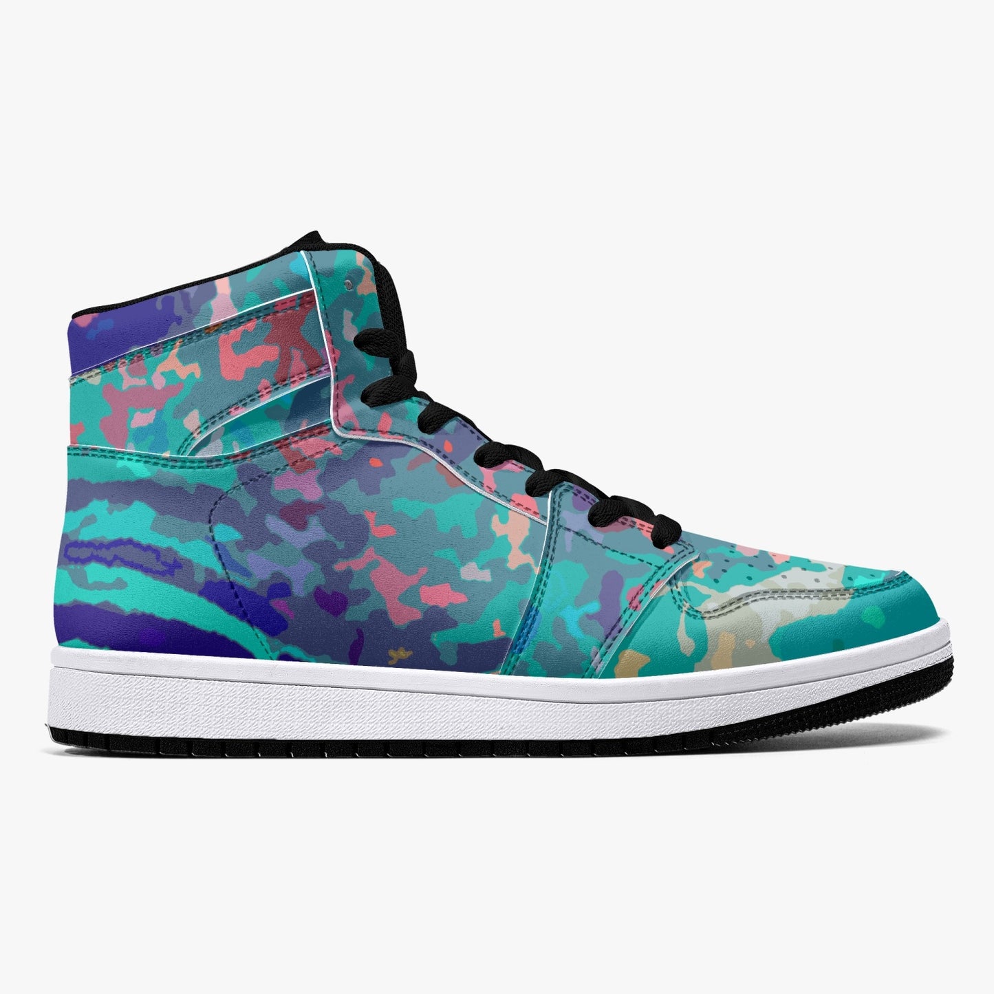 Almost Blue - Macr.in (High-Top Leather Sneakers)