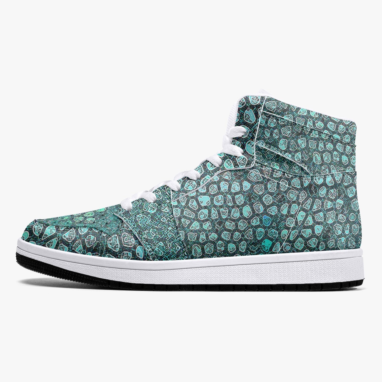 Almost Green - Macr.in (High-Top Leather Sneakers)