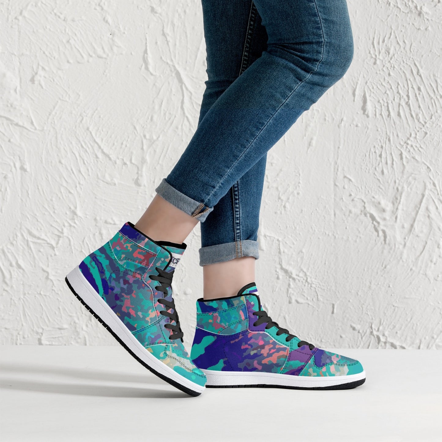 Almost Blue - Macr.in (High-Top Leather Sneakers)