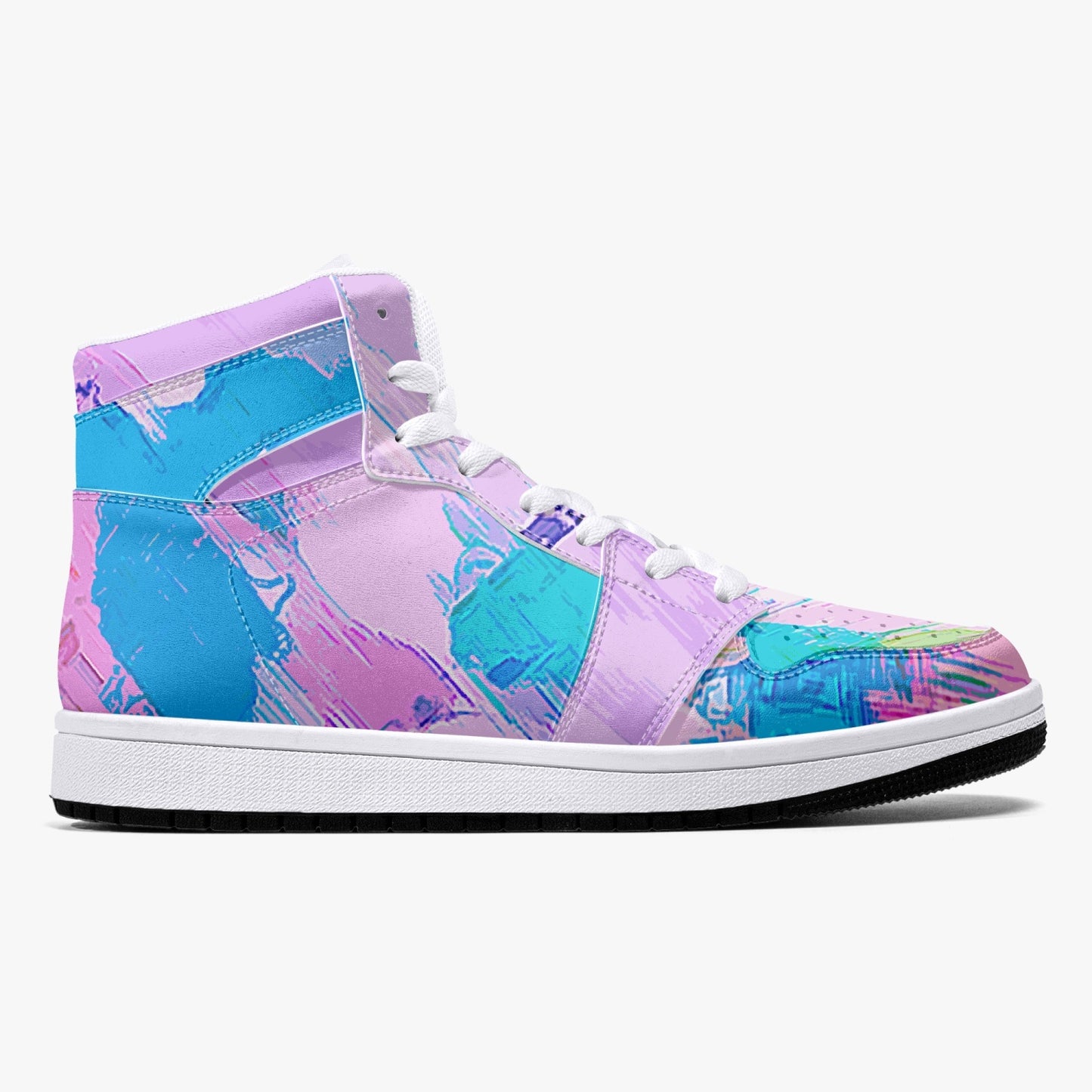 Almost Pink - Macr.in (High-Top Leather Sneakers)