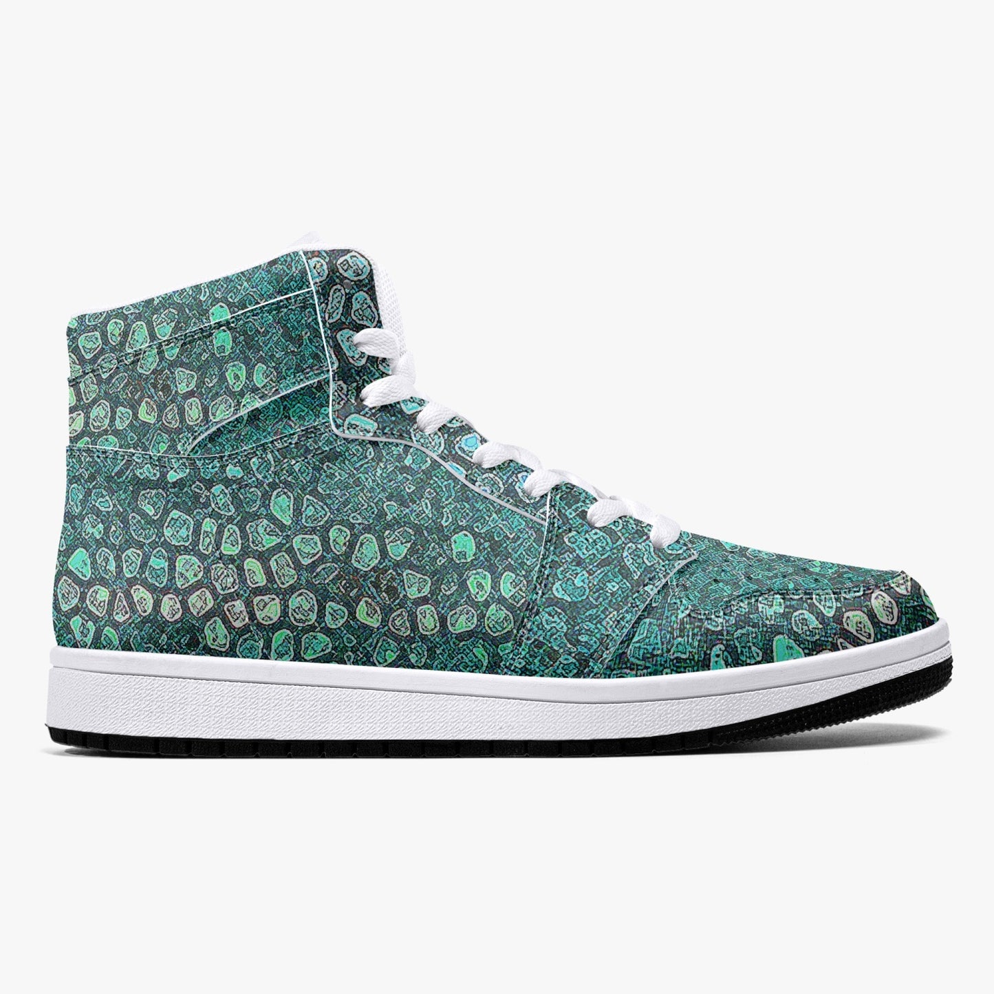 Almost Green - Macr.in (High-Top Leather Sneakers)