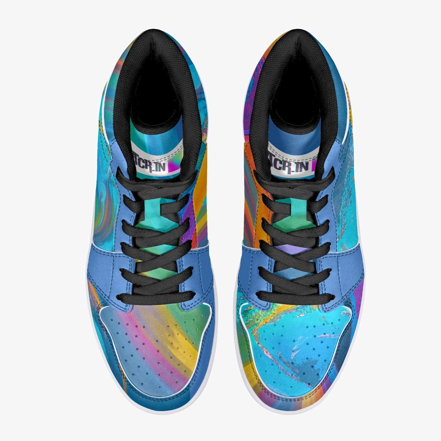 Almost Blue - Macr.in (High-Top Leather Sneakers)