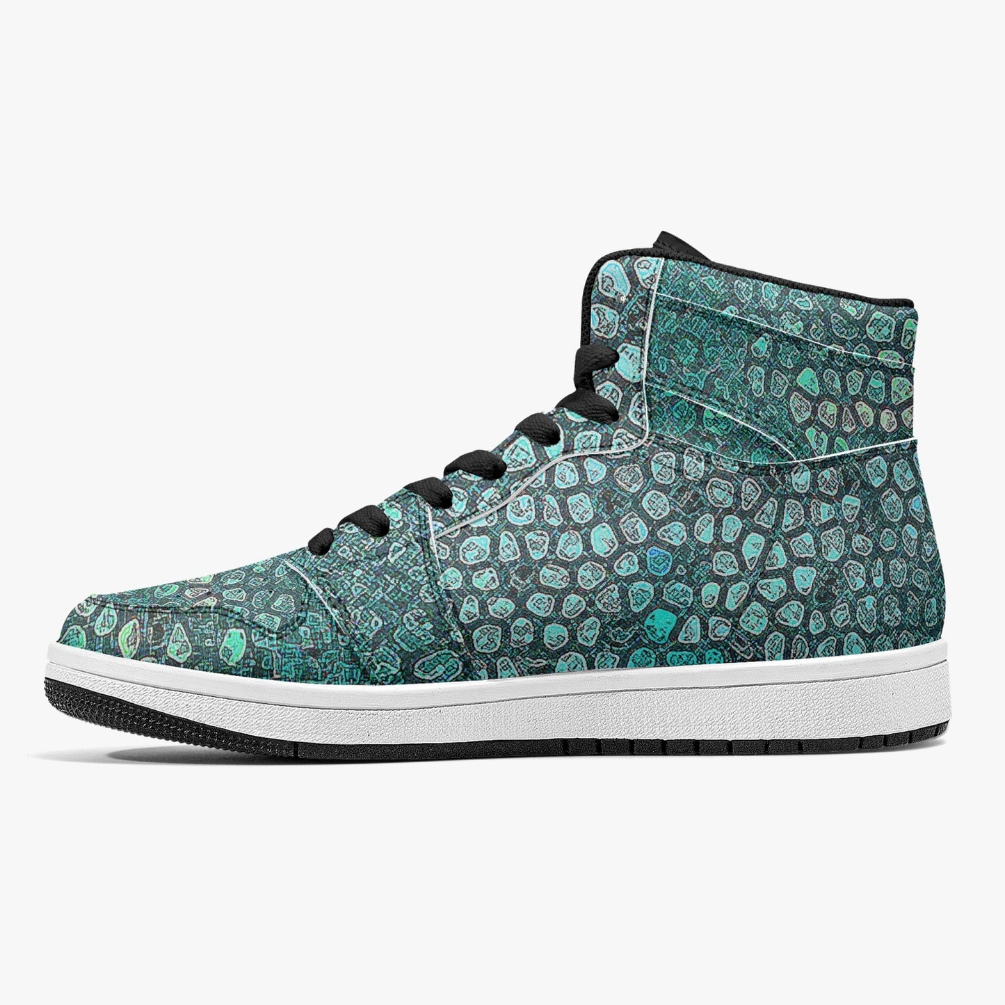 Almost Green - Macr.in (High-Top Leather Sneakers)