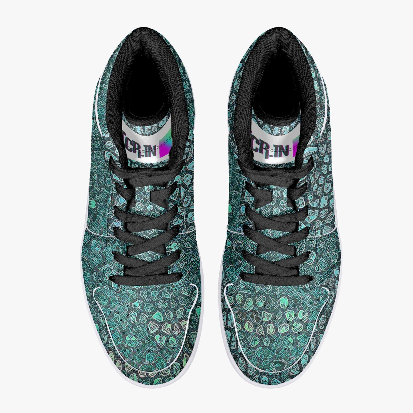 Almost Green - Macr.in (High-Top Leather Sneakers)
