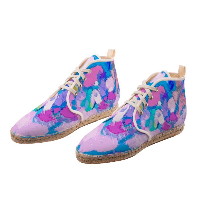 Pink Hi Top Espadrilles