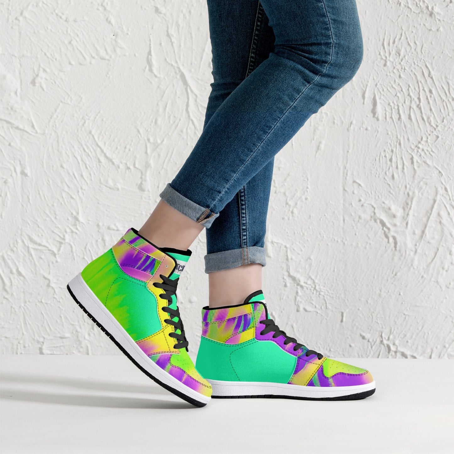 Almost Green - Macr.in (High-Top Leather Sneakers)