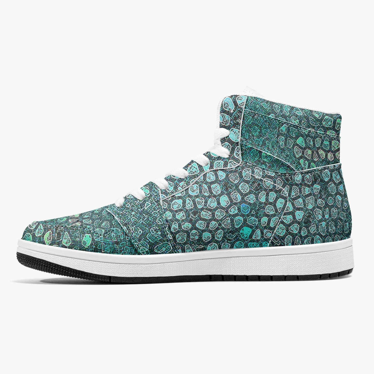 Almost Green - Macr.in (High-Top Leather Sneakers)
