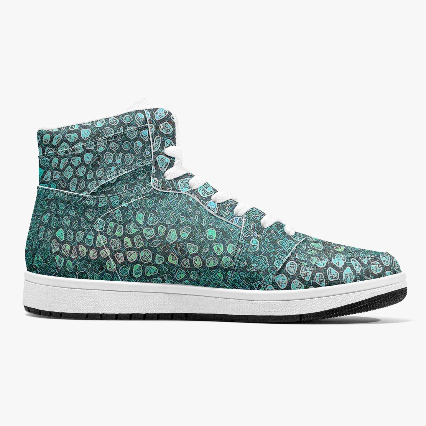 Almost Green - Macr.in (High-Top Leather Sneakers)