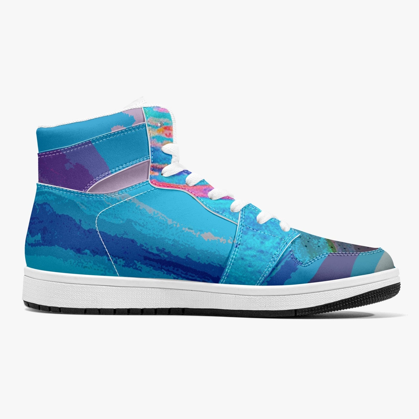 Almost Blue - Macr.in (High-Top Leather Sneakers)