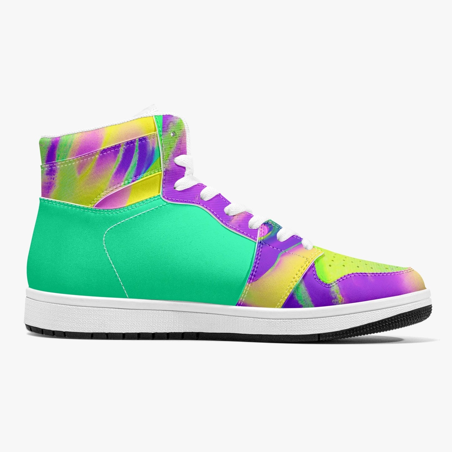 Almost Green - Macr.in (High-Top Leather Sneakers)