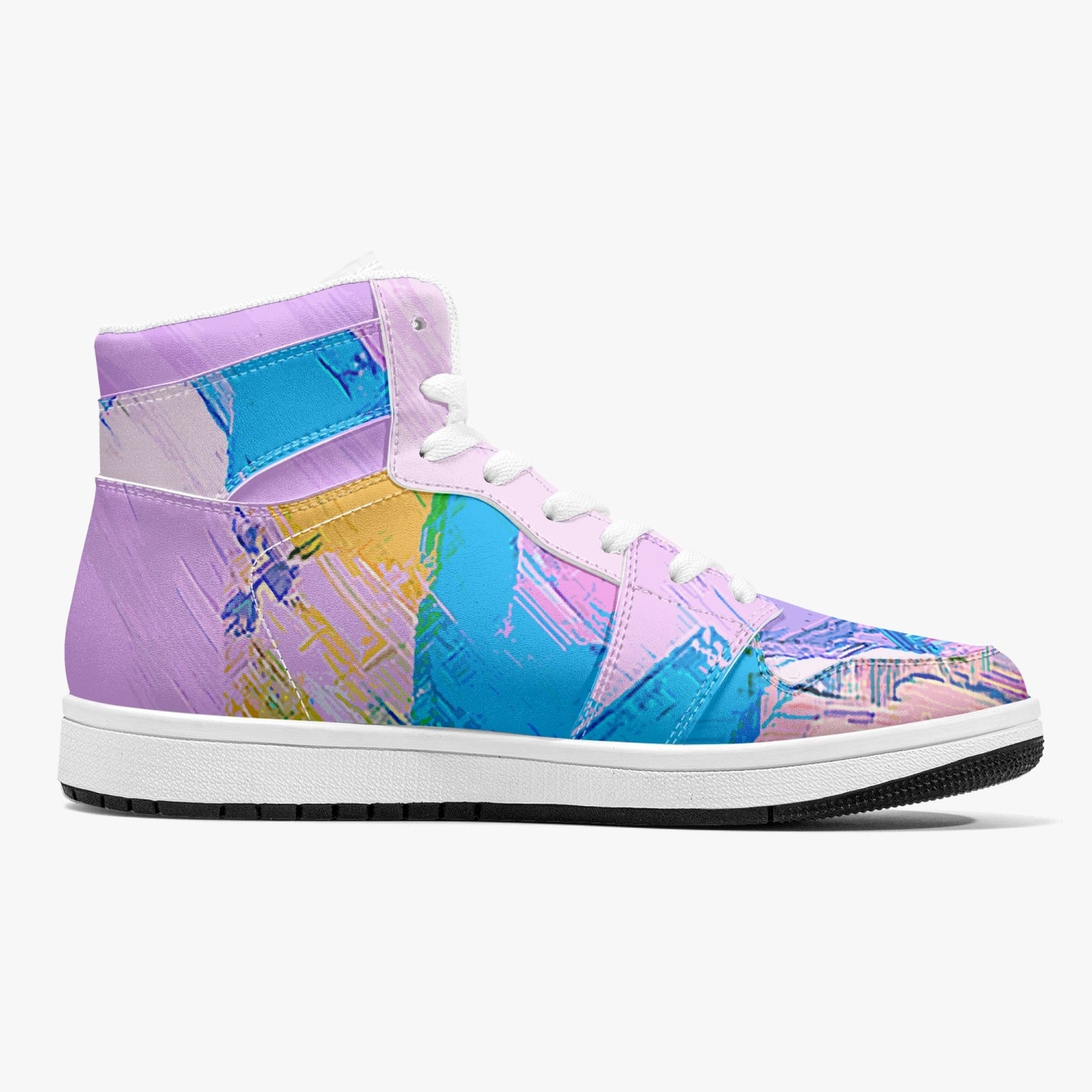 Almost Pink - Macr.in (High-Top Leather Sneakers)