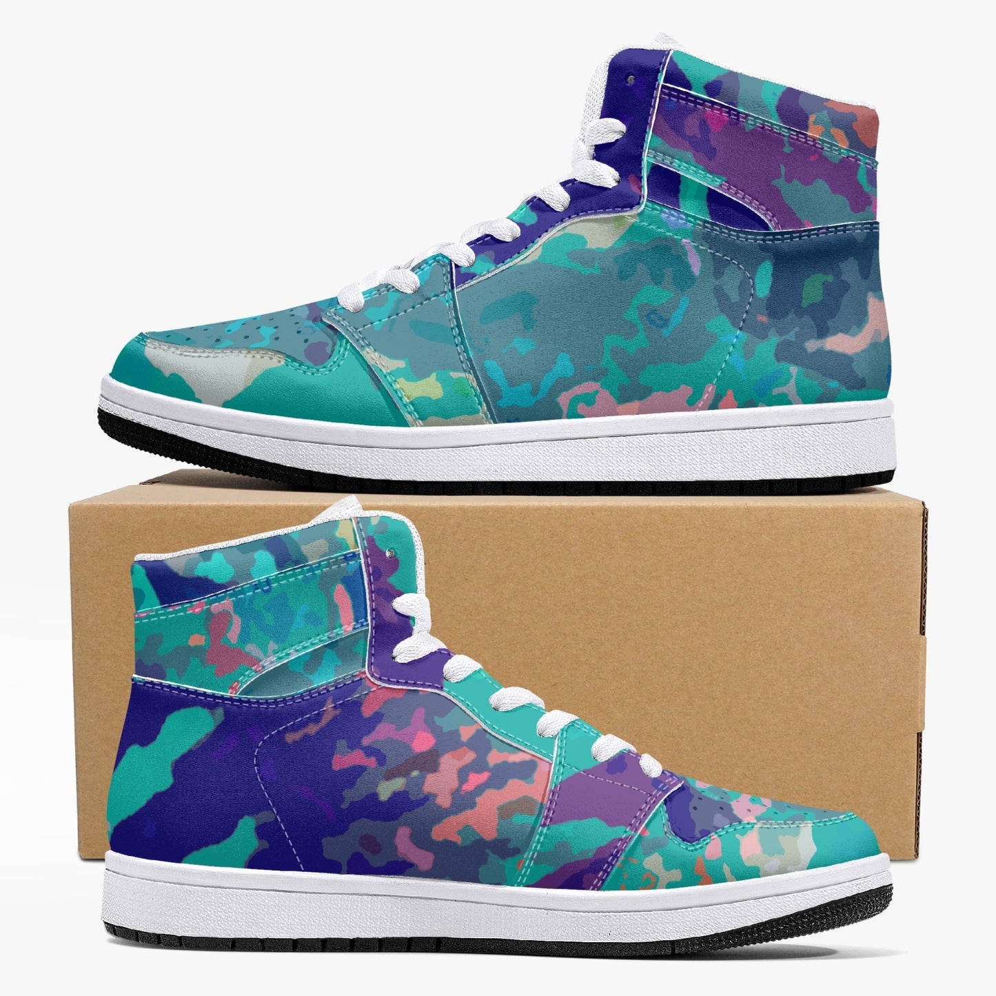 Almost Blue - Macr.in (High-Top Leather Sneakers)
