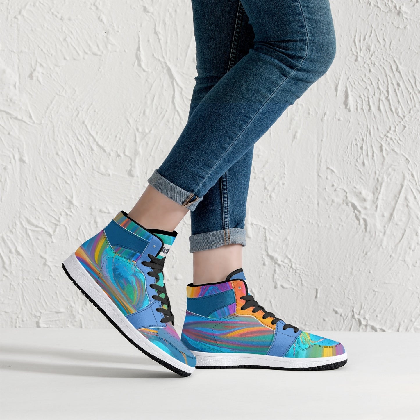 Almost Blue - Macr.in (High-Top Leather Sneakers)