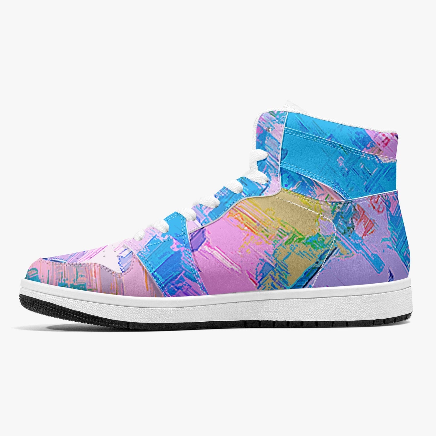 Almost Pink - Macr.in (High-Top Leather Sneakers)