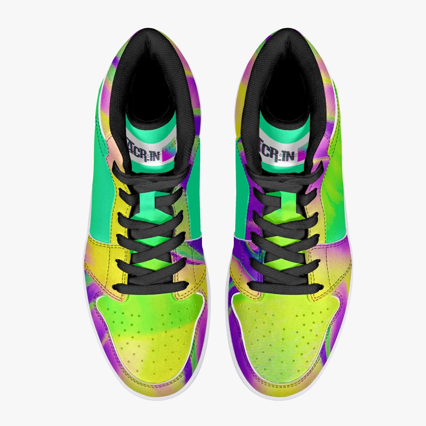 Almost Green - Macr.in (High-Top Leather Sneakers)