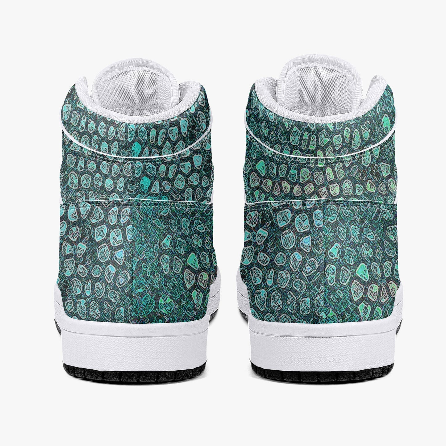 Almost Green - Macr.in (High-Top Leather Sneakers)