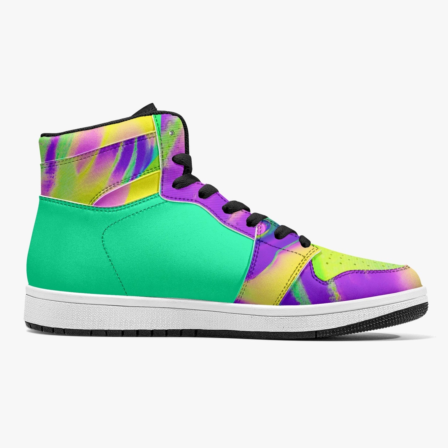 Almost Green - Macr.in (High-Top Leather Sneakers)