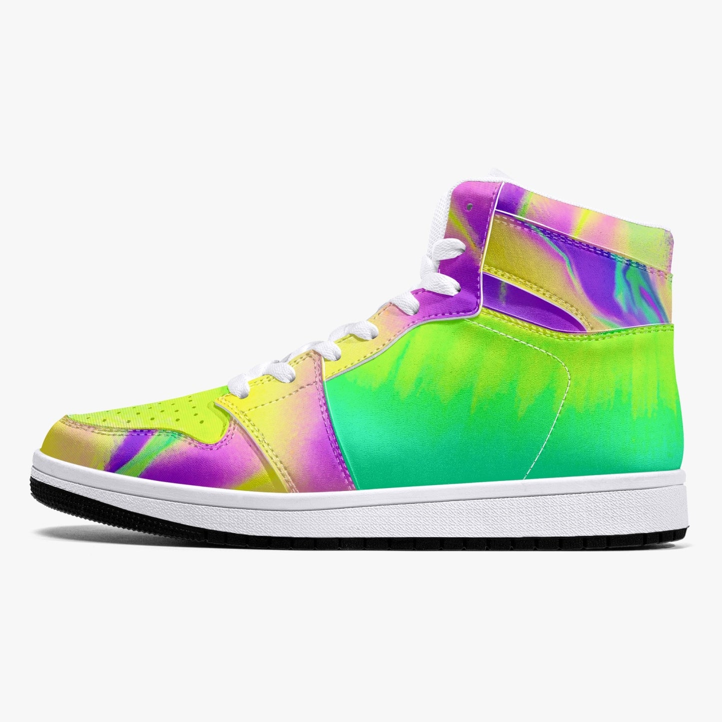 Almost Green - Macr.in (High-Top Leather Sneakers)