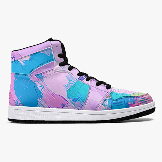 Almost Pink - Macr.in (High-Top Leather Sneakers)