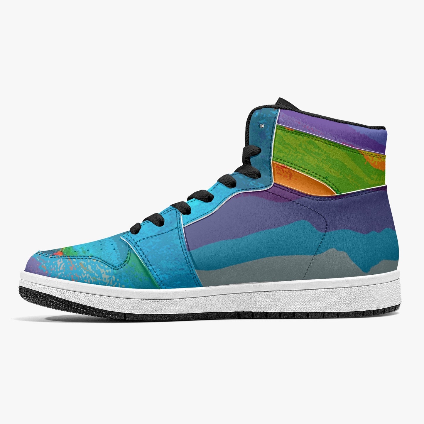 Almost Blue - Macr.in (High-Top Leather Sneakers)