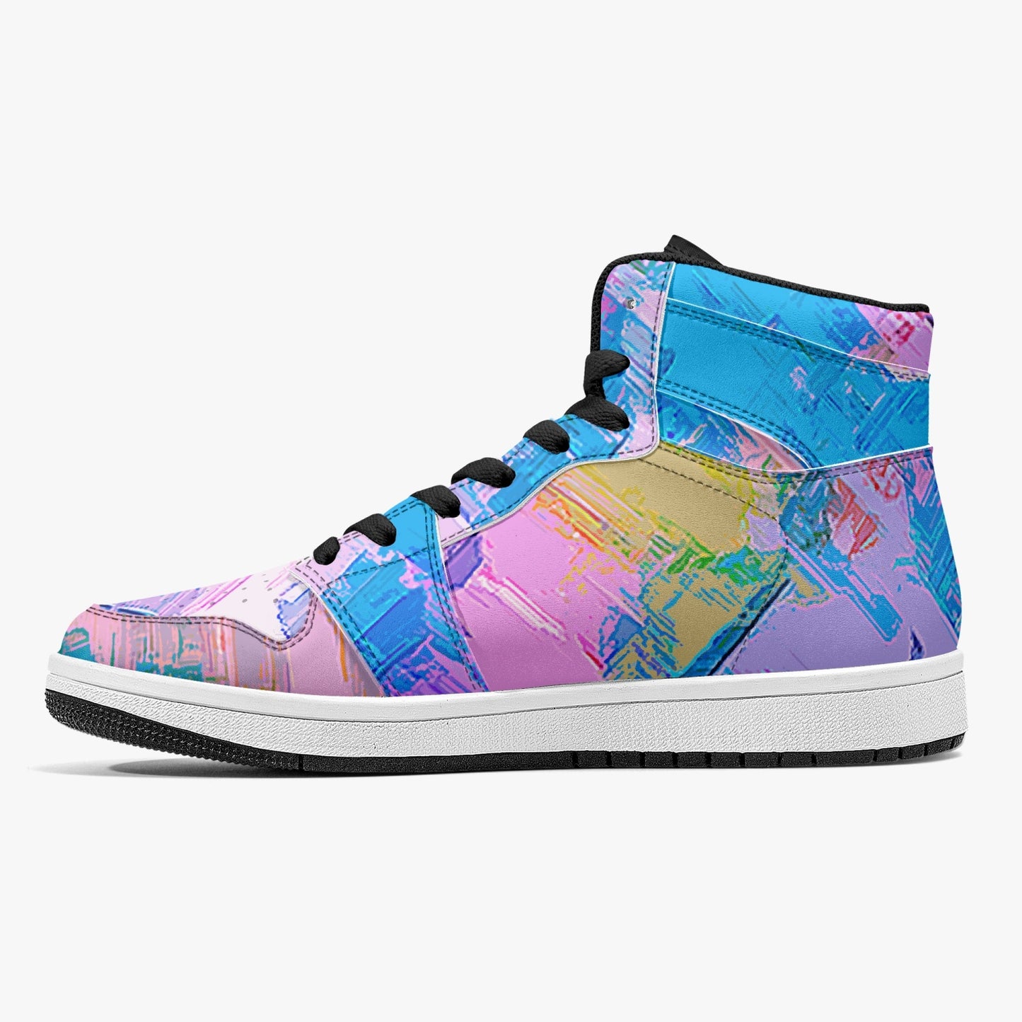 Almost Pink - Macr.in (High-Top Leather Sneakers)