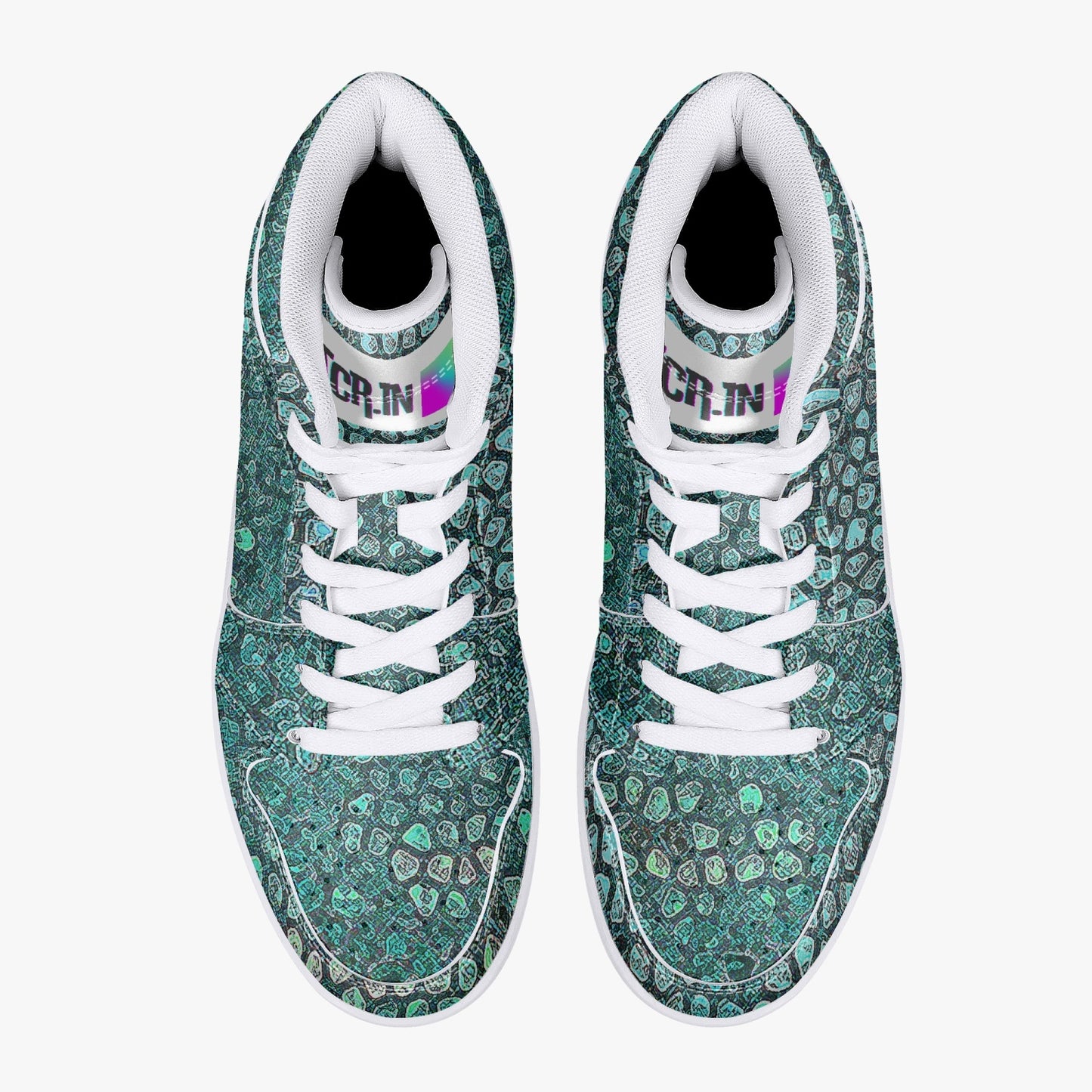 Almost Green - Macr.in (High-Top Leather Sneakers)