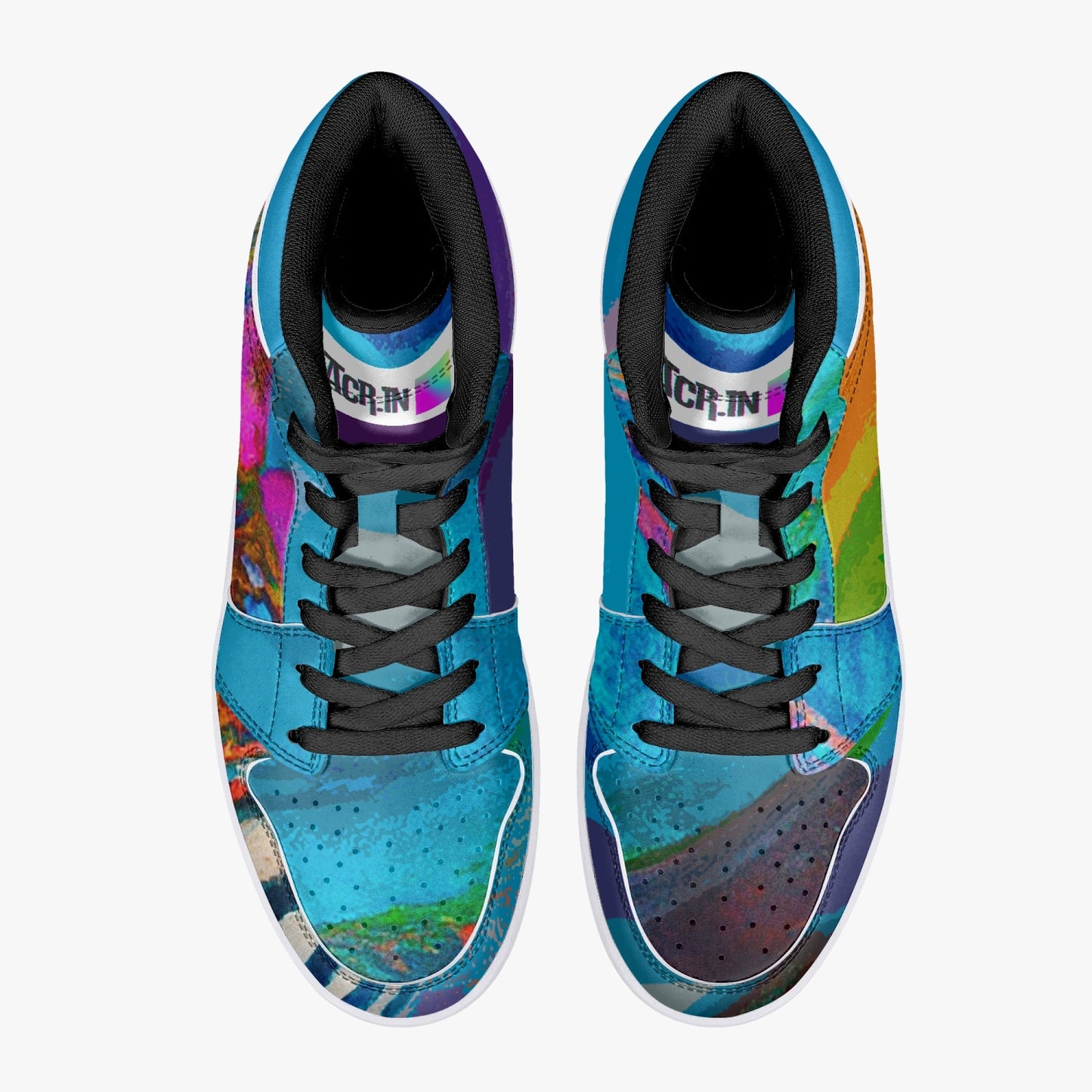 Almost Blue - Macr.in (High-Top Leather Sneakers)