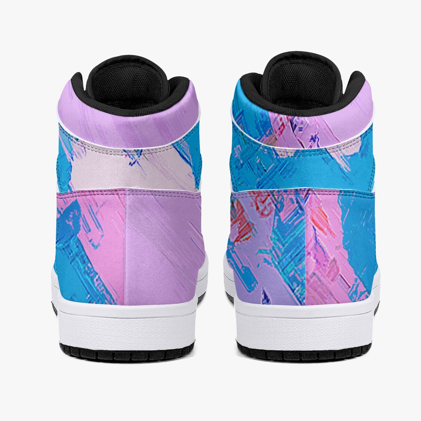 Almost Pink - Macr.in (High-Top Leather Sneakers)