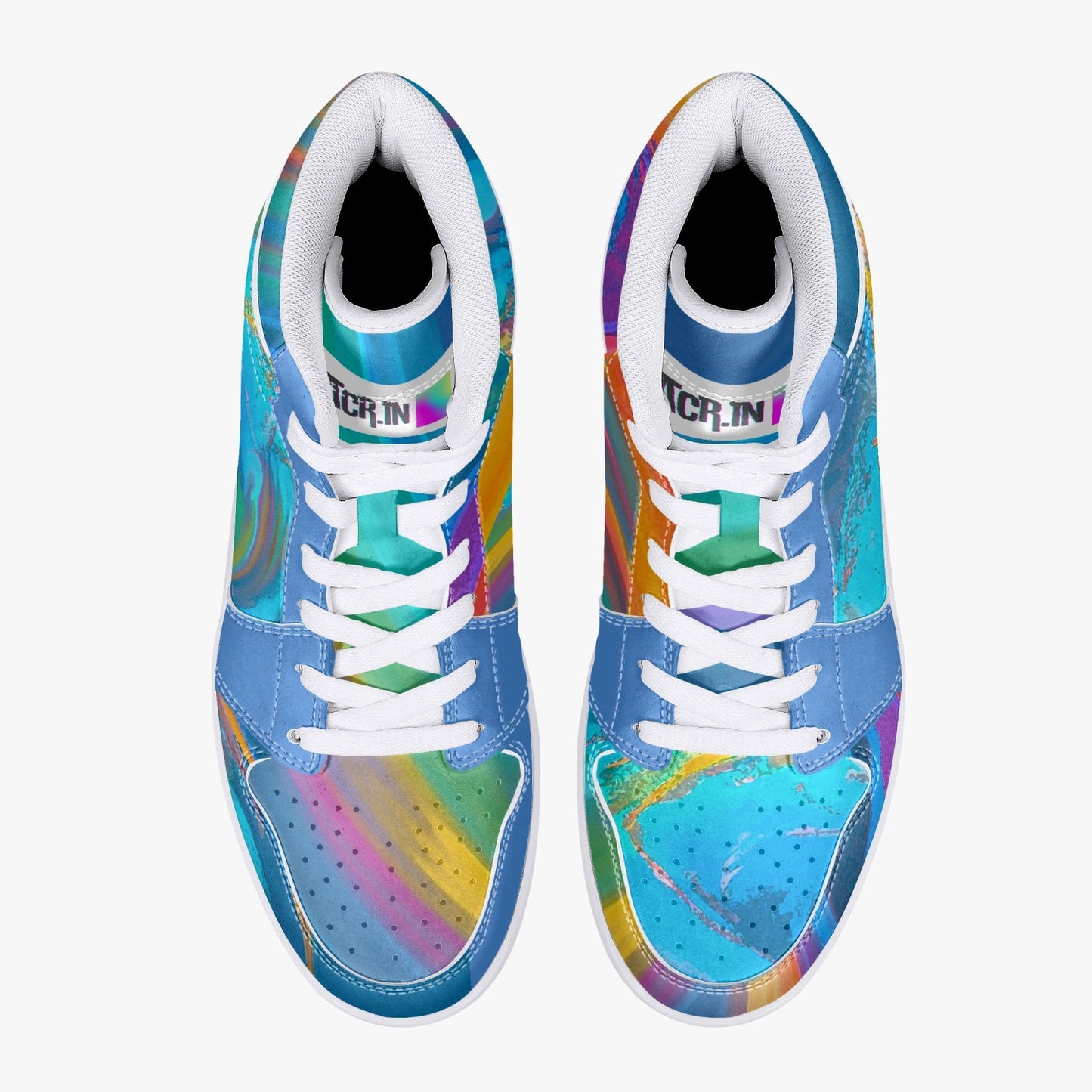 Almost Blue - Macr.in (High-Top Leather Sneakers)