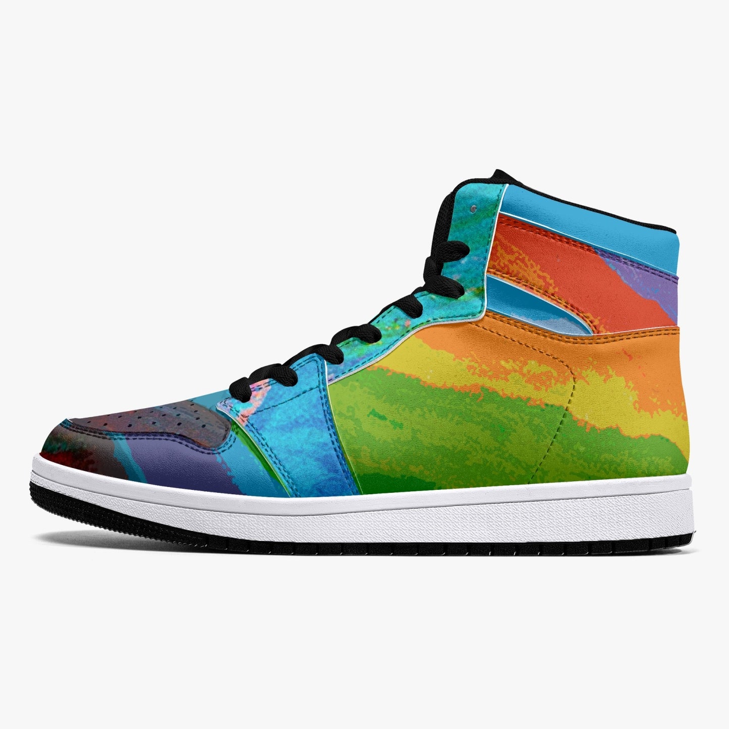 Almost Blue - Macr.in (High-Top Leather Sneakers)