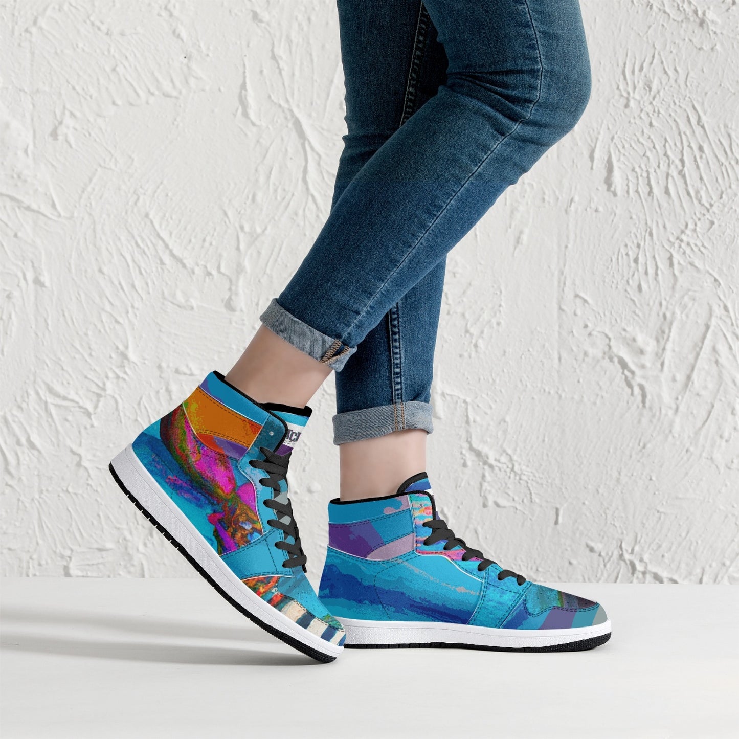 Almost Blue - Macr.in (High-Top Leather Sneakers)