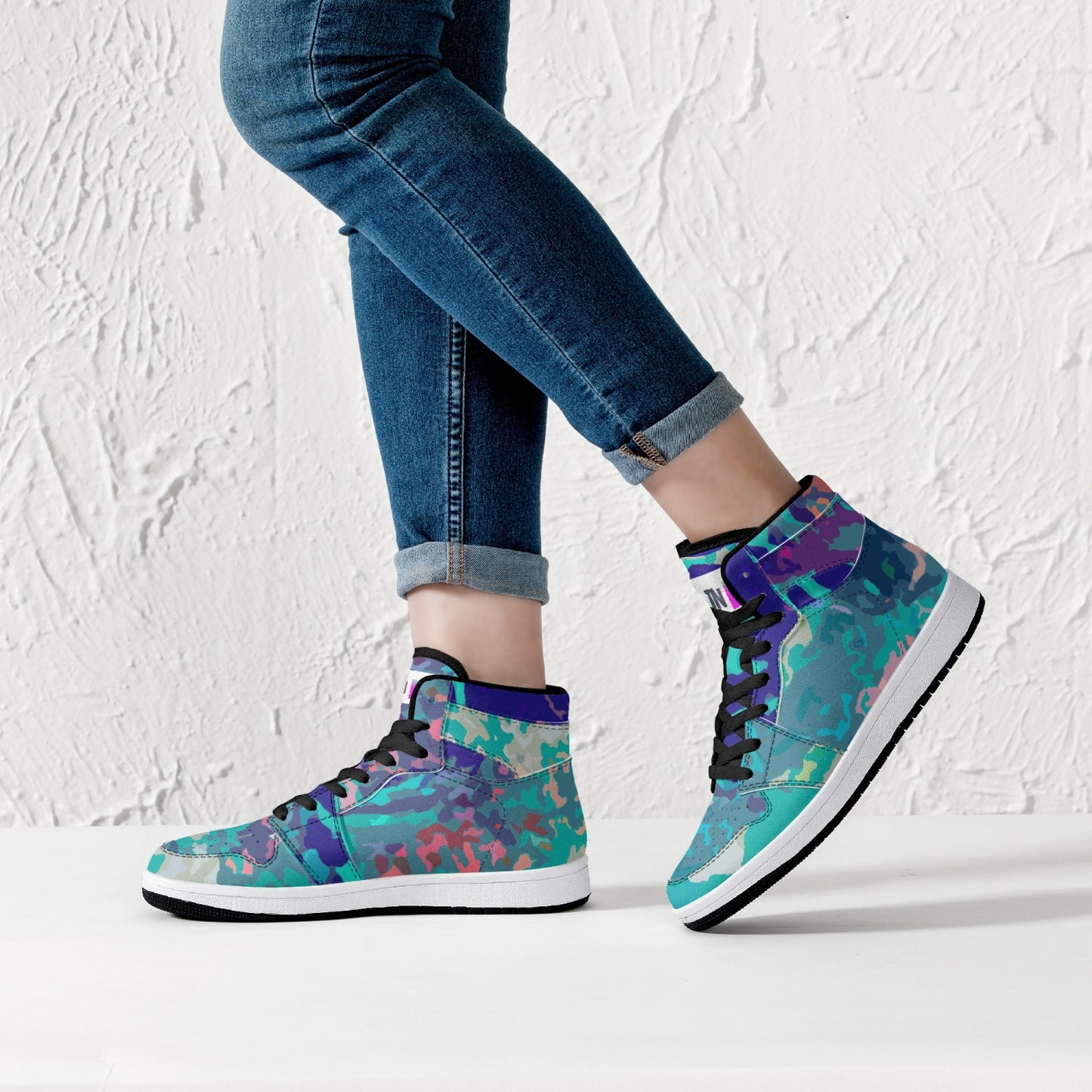 Almost Blue - Macr.in (High-Top Leather Sneakers)