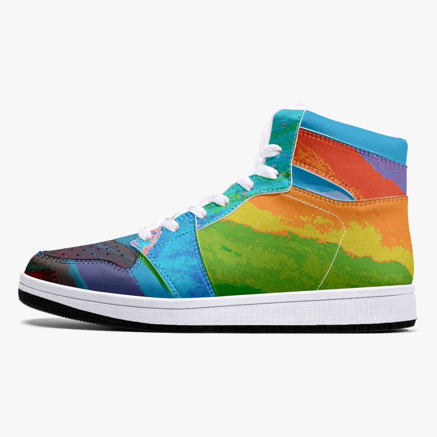 Almost Blue - Macr.in (High-Top Leather Sneakers)