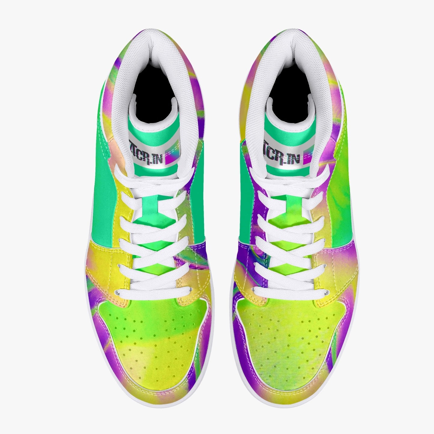Almost Green - Macr.in (High-Top Leather Sneakers)