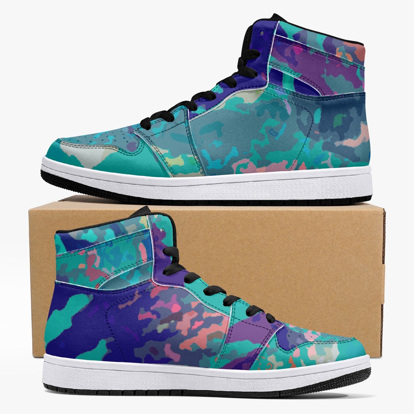 Almost Blue - Macr.in (High-Top Leather Sneakers)