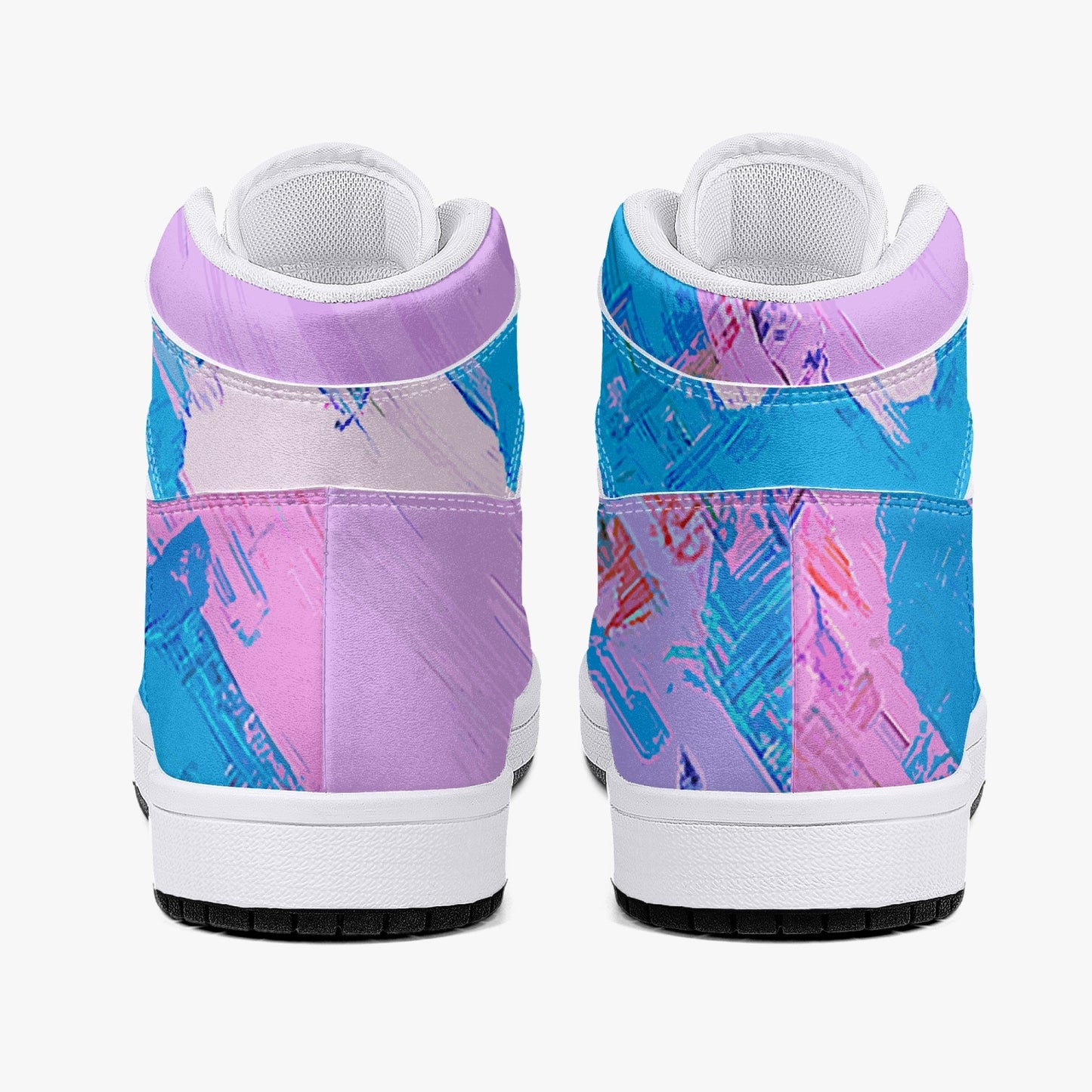 Almost Pink - Macr.in (High-Top Leather Sneakers)