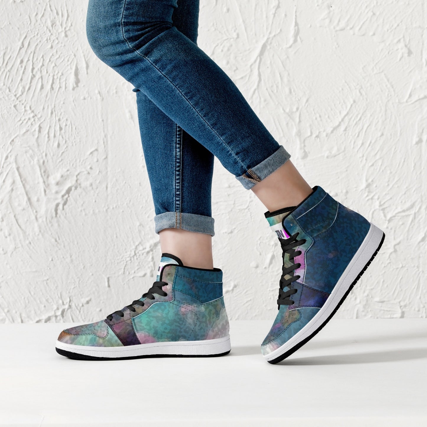 Almost Blue - Macr.in (High-Top Leather Sneakers)