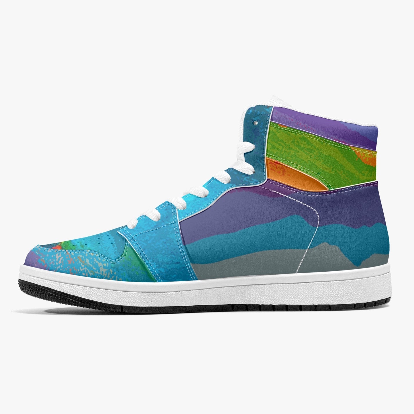 Almost Blue - Macr.in (High-Top Leather Sneakers)