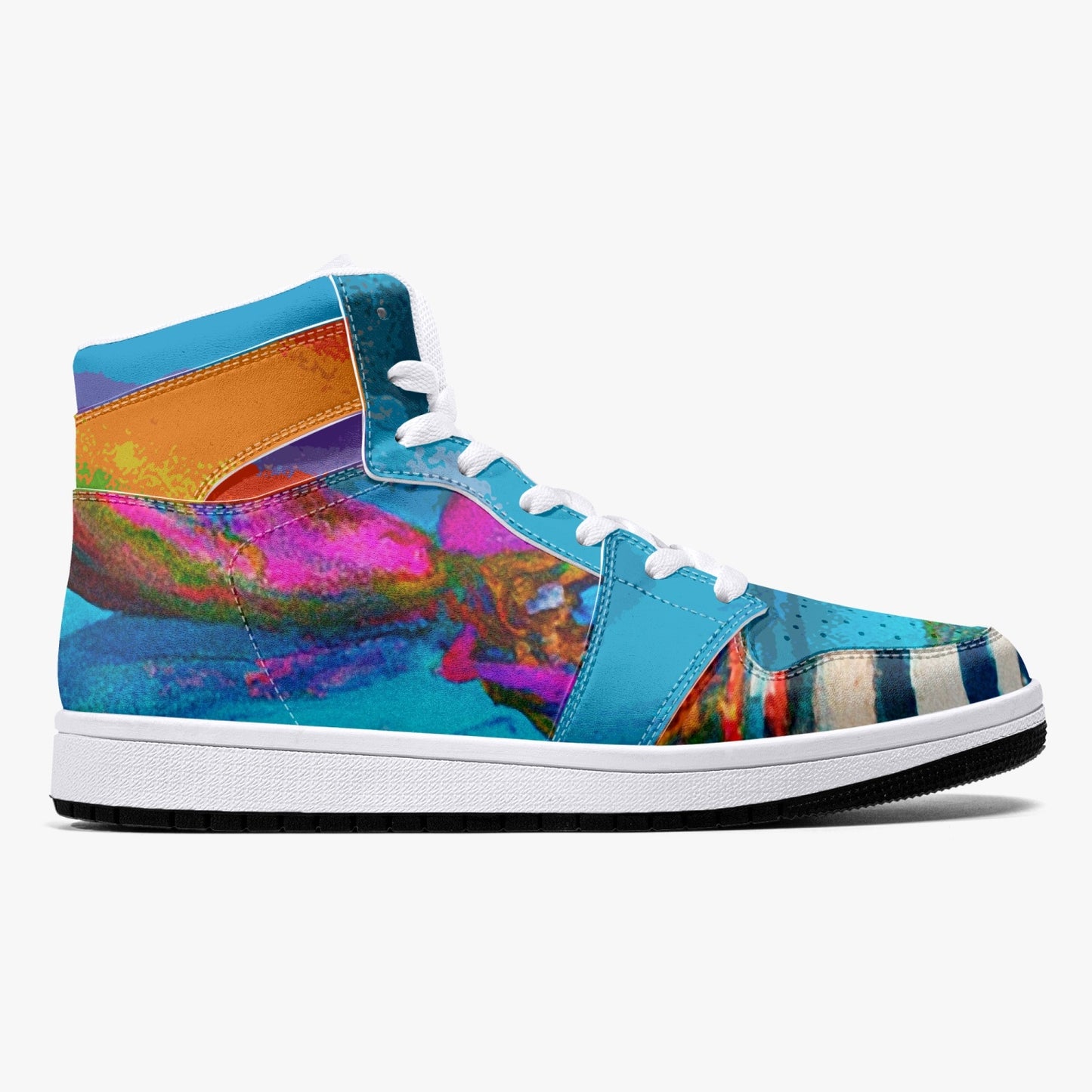 Almost Blue - Macr.in (High-Top Leather Sneakers)