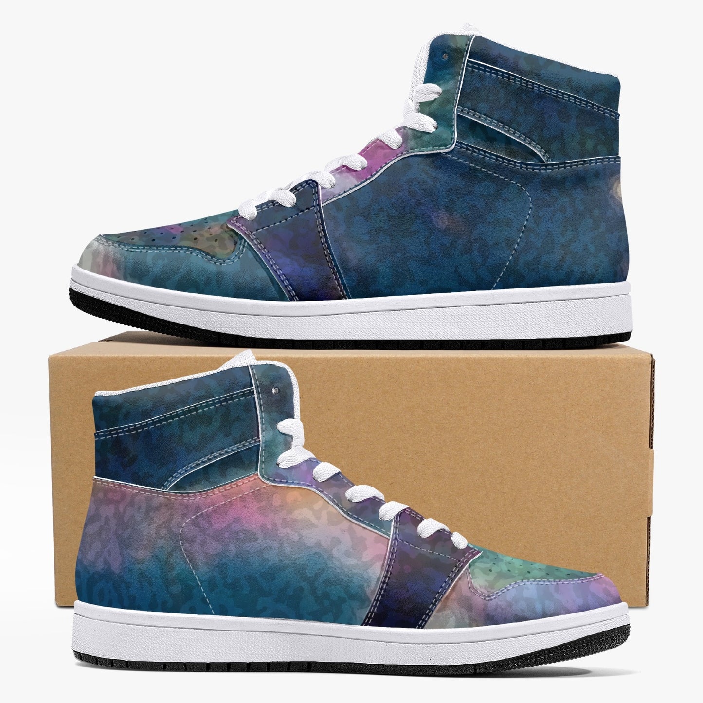 Almost Blue - Macr.in (High-Top Leather Sneakers)