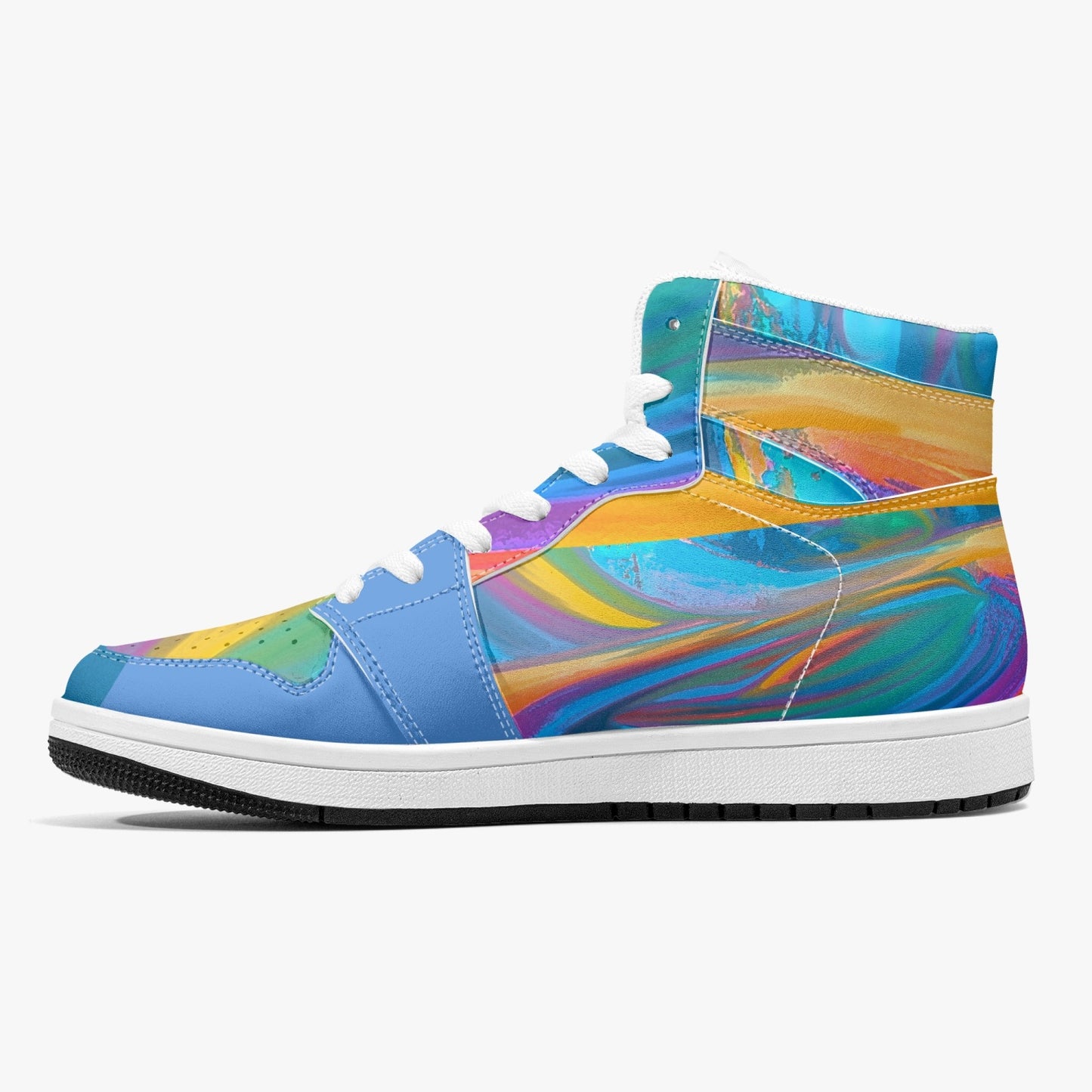 Almost Blue - Macr.in (High-Top Leather Sneakers)