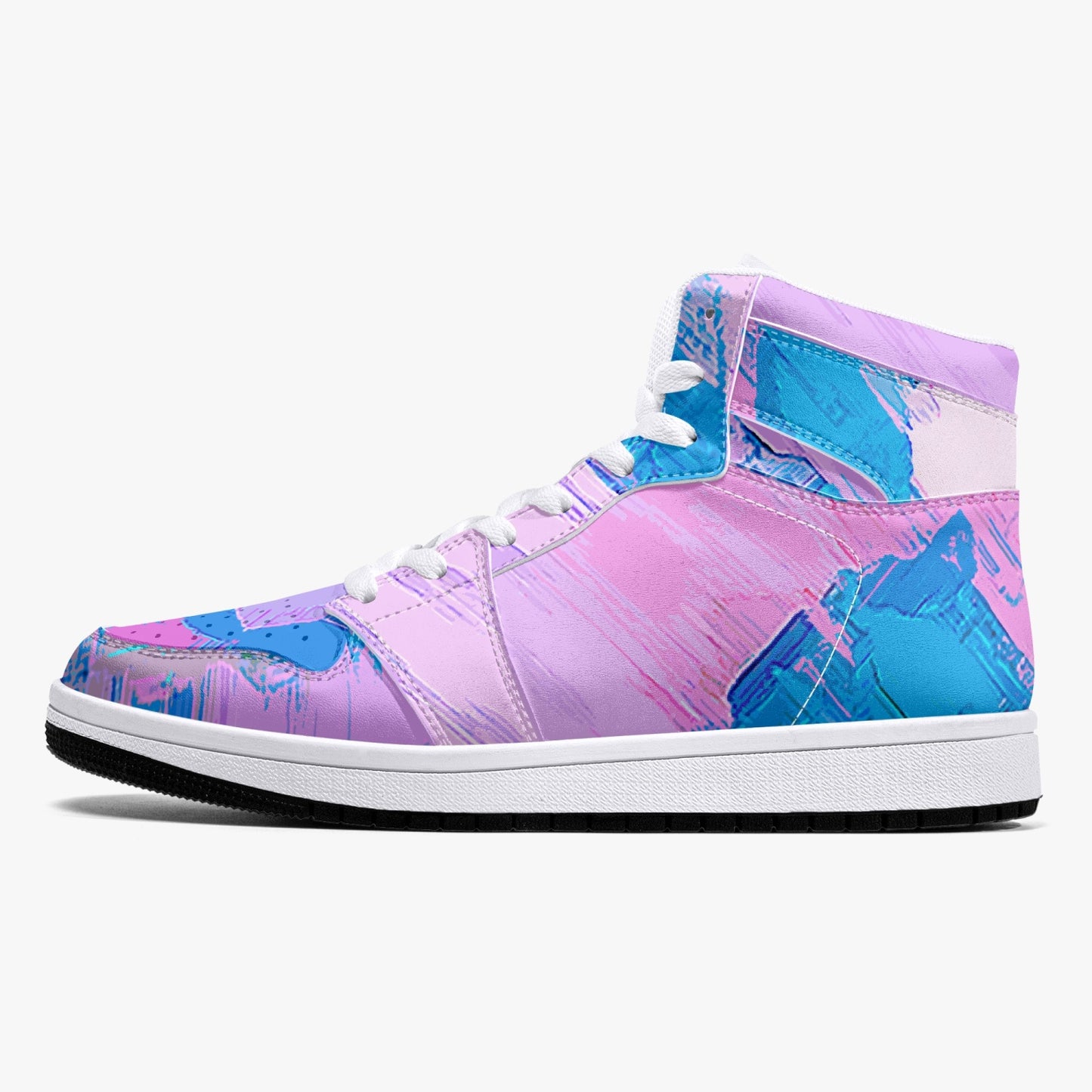 Almost Pink - Macr.in (High-Top Leather Sneakers)