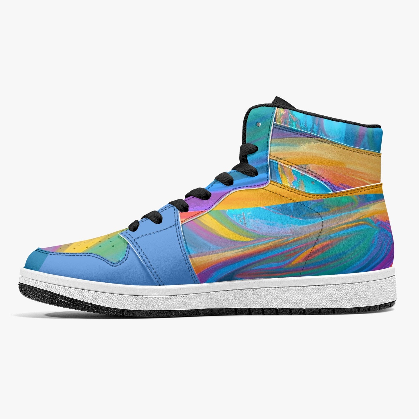 Almost Blue - Macr.in (High-Top Leather Sneakers)
