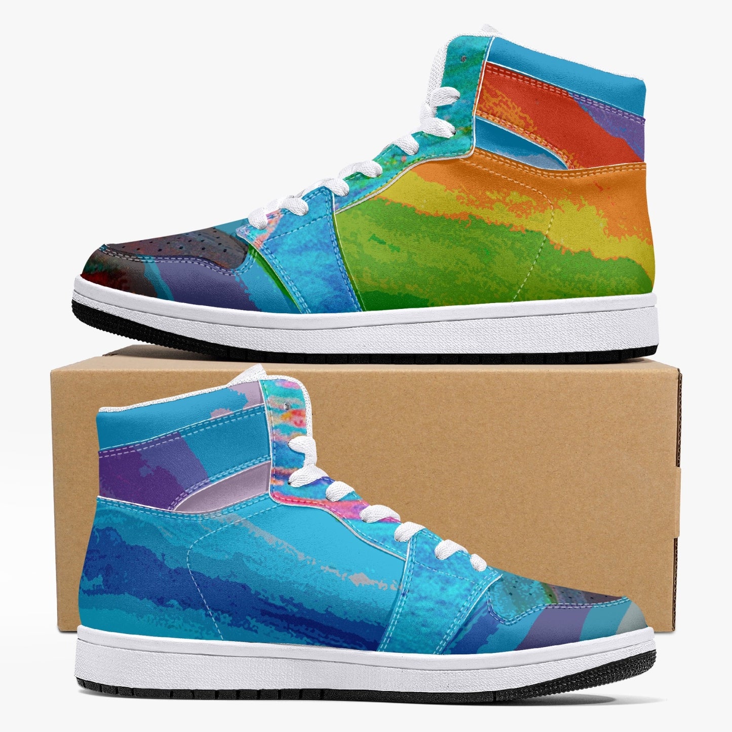Almost Blue - Macr.in (High-Top Leather Sneakers)
