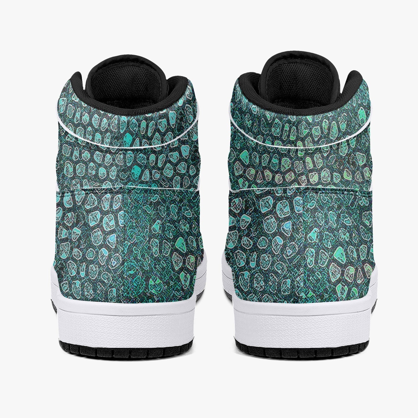 Almost Green - Macr.in (High-Top Leather Sneakers)