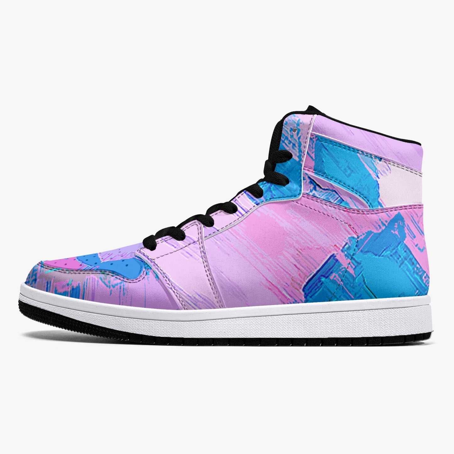 Almost Pink - Macr.in (High-Top Leather Sneakers)