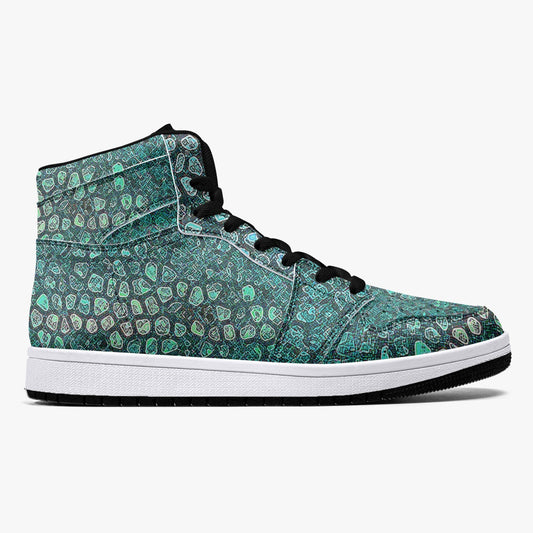 Almost Green - Macr.in (High-Top Leather Sneakers)