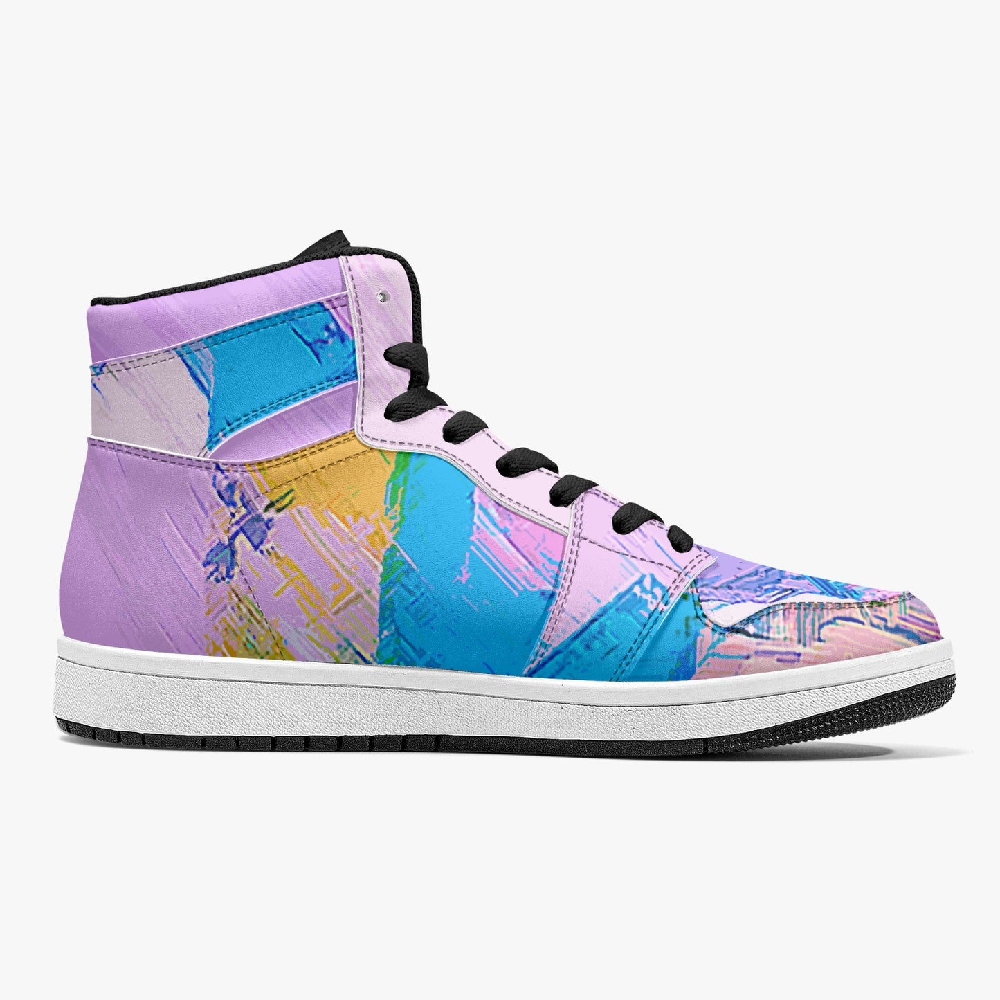 Almost Pink - Macr.in (High-Top Leather Sneakers)